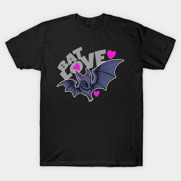 Cute Bat Lover T-Shirt by Space Truck